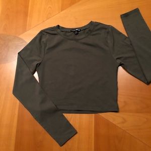 Fashion Nova Olive Crop Top